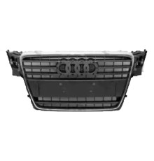 Решетка радиатора хромированная Audi A4 B8 07-11, TYG