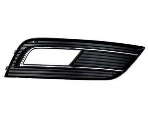 Решетка бампера правая черная/хром Audi A4 B8 рестайл 12-