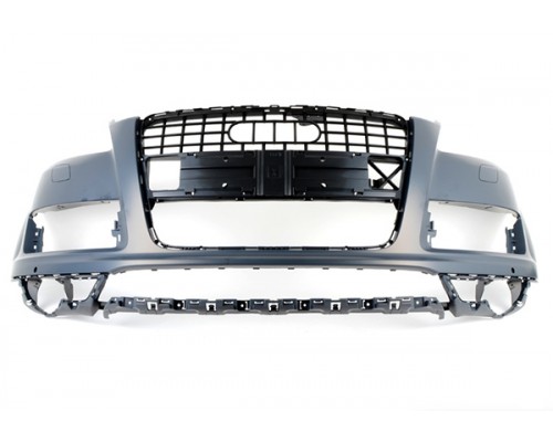 Бампер передний с отверстиями омывателя фар и парктроника Audi Q7 10-13, TYG