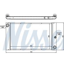 Радиатор охлаждения Бмв Е60, Hella
