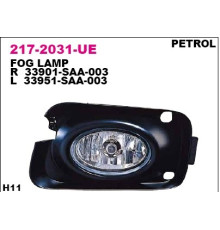 Фара противотуманная левая Honda Accord бензин 03-, Depo