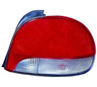 Фонарь задний левый красно-белый Hyundai Accent 97-00, 3D/5D, Depo