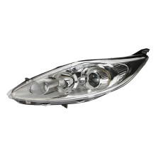 Фара левая хромированный отражатель Ford Fiesta - 10/08-01/13, Depo