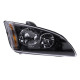 Фара правая Ford Focus 2 04-08 черная, TYC