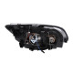 Фара левая Ford Focus 2 04-08 черная, TYC