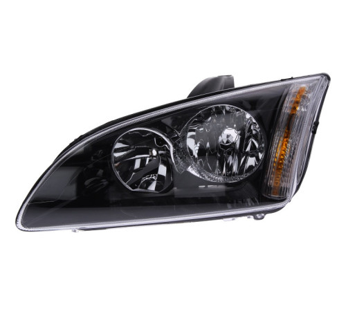 Фара левая Ford Focus 2 04-08 черная, TYC