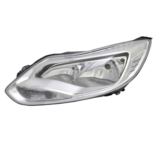 Фара левая Ford Focus III 11-14 хромированный отражатель, Depo Фара левая Ford Focus III 11-14 хромированный отражатель, Depo
