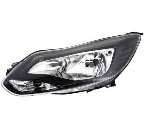 Фара левая Ford Focus - 04/11- темный отражатель , Depo Фара левая Ford Focus - 04/11- темный отражатель , Depo
