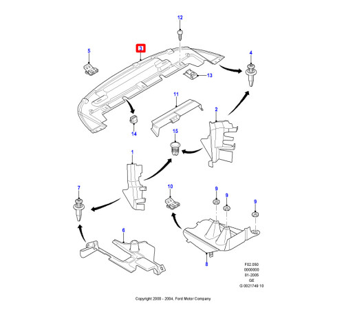 Защита под бампер Форд Мондео 3