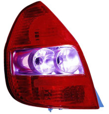 Фонарь задний левый Honda Jazz - 03/02-10/08 внешний на 3 лампочки, Depo