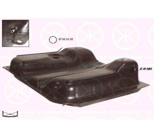 Бак топливный Фольксваген Транспортер Т3 дизель 85-92