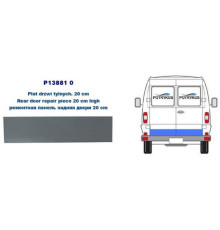 Накладка наружная, дверь задняя Mercedes T1 207-310 77-96