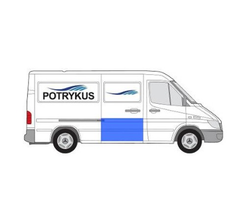 Накладка сдвижной двери 66см Mercedes Sprinter 95-06, Potrykus