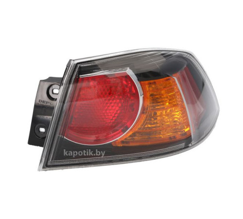 Фонарь задний внешний правый Митсубиси Лансер 08- седан черная, Depo