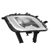 Фара противотуманная правая Opel Astra J 10-13 с поворотником, хромированая, Depo