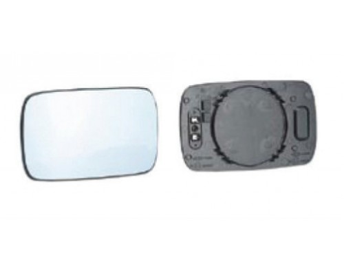 Стекло зеркала правое с подогревом, асферич, тониров BMW 3 (E46) 3D/4D - 98-05, Patron