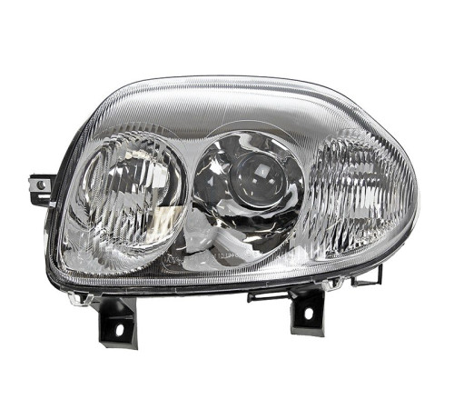 Фара левая линзованная  Renault Clio 98-01, 5D, Depo