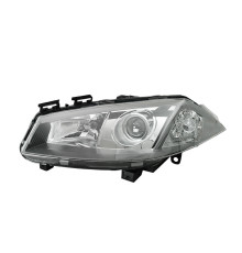 Фара левая Renault Megane 11/02-12/05 линзованная хром отражатель, Depo