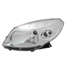 Фара левая Renault Sandero 08- хром, Depo
