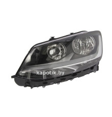 Фара левая Volkswagen Sharan 10- с мотором тёмная , Depo
