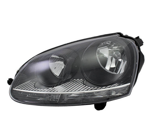 Фара левая Volkswagen Golf V, 03 - 08 черный, TYC Фара левая Volkswagen Golf V, 03 - 08 черный, TYC