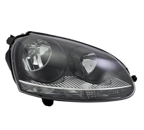Фара правая Volkswagen Golf V, 03 - 08 черный, TYC