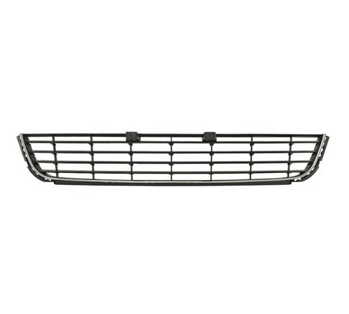 Решетка бампера центр с чёрным молдингом Фольксваген Гольф VI, Loro