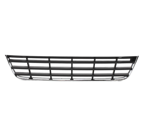 Решетка бампера центральная Фольксваген Пассат Б6 05- хром , Loro