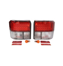 Комплект задних фонарей красно-белые LED Volkswagen T4, Depo