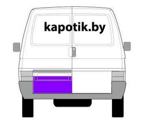 Накладка двери задней левой 24см Фольксваген T4 Накладка двери задней левой 24см Фольксваген T4