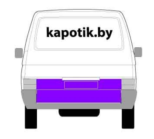 Ремонтная накладка задней двери-хлопушки Фольксваген Транспортер Т4, Klokkerholm Ремонтная накладка задней двери-хлопушки Фольксваген Транспортер Т4, Klokkerholm