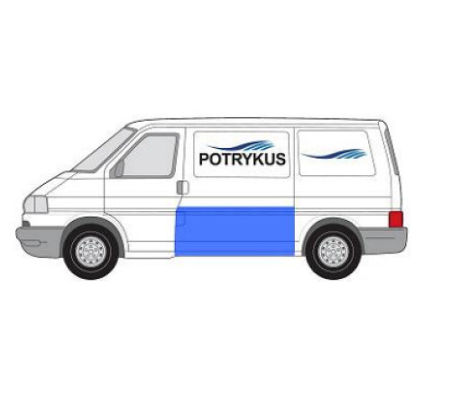 Порог кузова левый 60см Фольксваген T4 90-03, Potrykus Порог кузова левый 60см Фольксваген T4 90-03, Potrykus